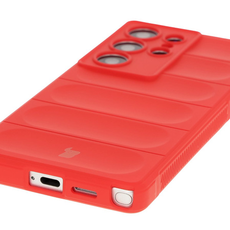Pancerne etui Bizon Case Tur do Galaxy S25 Ultra, czerwone