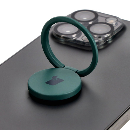 Uchwyt na palec Bizon Accessories Ring Turtle uniwersalny, ciemnozielony