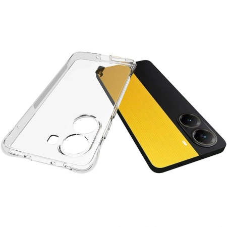 Elastyczne etui + 2x szkło hartowane Bizon Case Clear Pack do Xiaomi POCO X7 Pro
