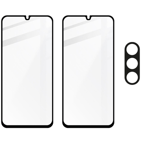 2x Szkło + szybka na aparat BIZON Edge 2 Pack do Galaxy A25 5G