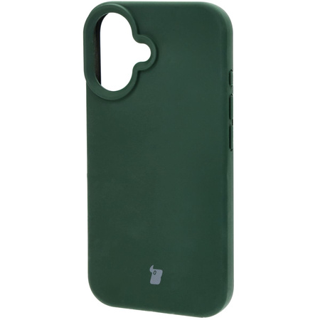 Silikonowe etui Bizon Soft Case do iPhone 16, ciemnozielone