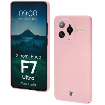 Etui Bizon Case Łupka do Xiaomi Poco F7 Ultra, różowe