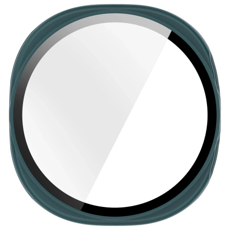 Etui ze szkłem do zegarka Bizon Case Watch Adamo do Samsung Galaxy Watch 8 44 mm, zielone