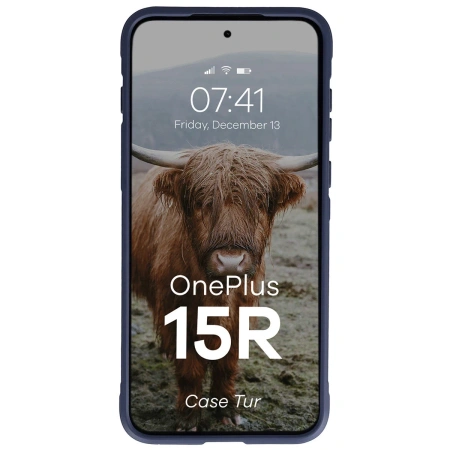 Pancerne etui Bizon Case Tur do OnePlus 15R, granatowe