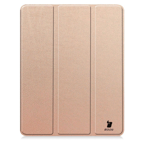 Etui Bizon Case Tab Lizard do iPad Pro 13" 2025 / 2024, różowozłote