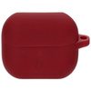 Silikonowe etui z karabińczykiem Bizon Case Headphone Silicone do Galaxy Buds 3/3 Pro, burgundowe