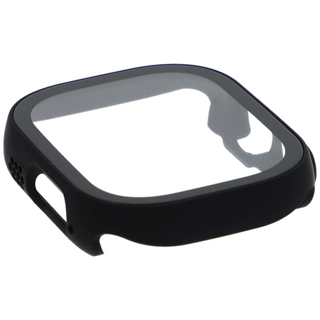 Etui Bizon Case+Glass do Apple Watch Ultra 49mm, czarne