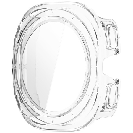 Etui ze szkłem do zegarka Bizon Case Watch Adamo do Galaxy Watch Ultra 2 / 1, przezroczyste