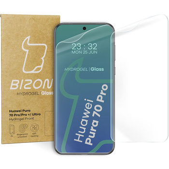 Folia hydrożelowa na ekran Bizon Glass Hydrogel Front Duo do Huawei Pura 70 Pro / Pro+ / Ultra, 2 sztuki