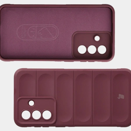 Pancerne etui Bizon Case Tur do Galaxy A57 5G, burgundowe