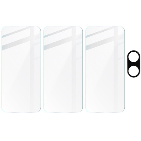 3x Szkło + szybka na aparat BIZON Clear 2 Pack do Nothing Phone (2a)