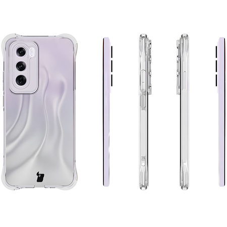 Elastyczne etui Bizon Case Salpa do Oppo Reno 12 Pro, przezroczyste