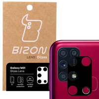 Szkło na aparat Bizon Glass Lens dla Galaxy M31, 2 sztuki