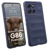 Pancerne etui Bizon Case Tur do Motorola Moto G86 Power 5G, granatowe