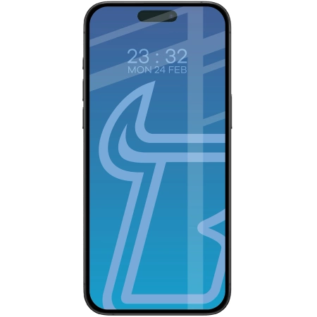 Szkło hartowane Bizon Glass Edge 2 do iPhone 16 Pro Max, czarna ramka