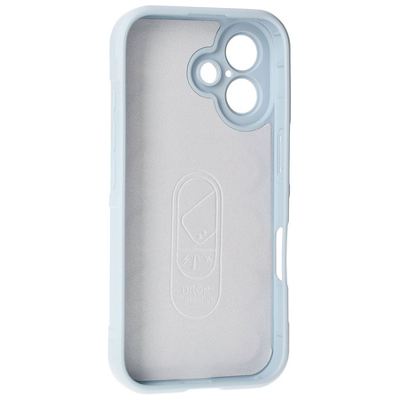 Pancerne etui Bizon Case Tur do iPhone 16, jasnoniebieskie