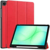 Etui z klapką Bizon Case Tab Lizard do Galaxy Tab A11 Plus / A9 Plus, czerwone