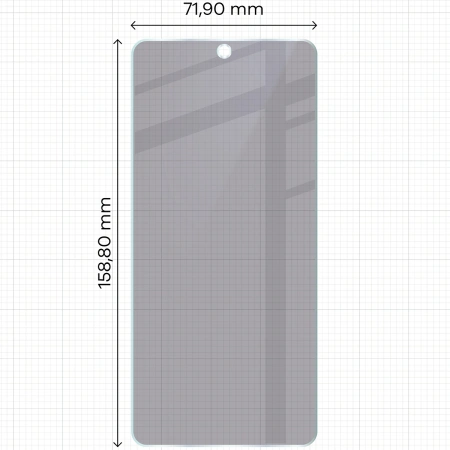 Prywatyzujące szkło hybrydowe Bizon Glass Mule Shadow do Vivo V50 Lite 5G, matowe