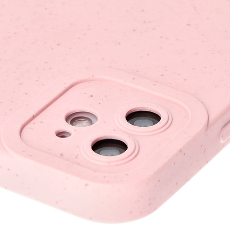 Ekologiczne etui Bizon Bio-Case do iPhone 12, różowe