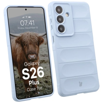 Pancerne etui Bizon Case Tur do Galaxy S26 Plus, jasnoniebieskie