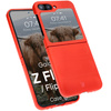 Pancerne etui Bizon Case Tur do Galaxy Z Flip6, czerwone