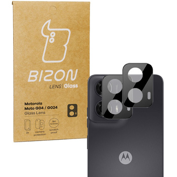 Szkło na aparat Bizon Glass Lens do Motorola Moto G04 / G24, 2 sztuki