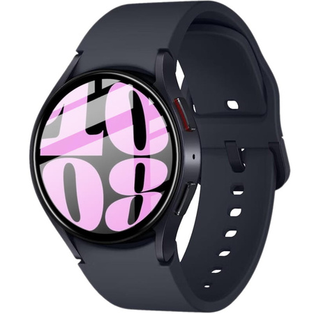 Szkło hybrydowe Bizon Glass Watch Edge Hybrid dla Galaxy Watch 6 44mm, czarne