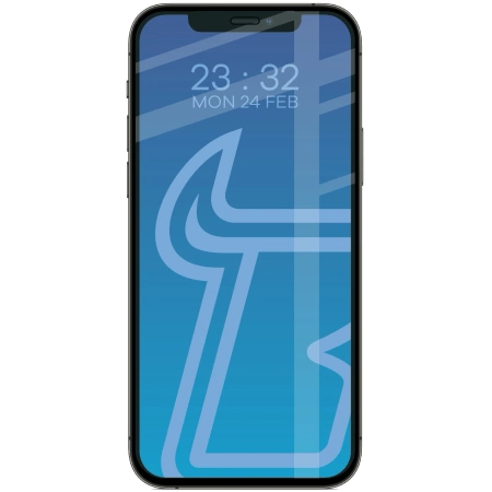 Szkło hartowane Bizon Glass Edge do iPhone 12 / 12 Pro, czarne