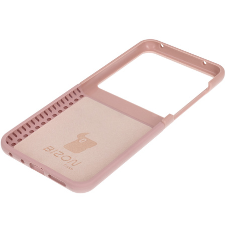 Silikonowe etui Bizon Soft Case do Motorola Razr 50, jasnoróżowe