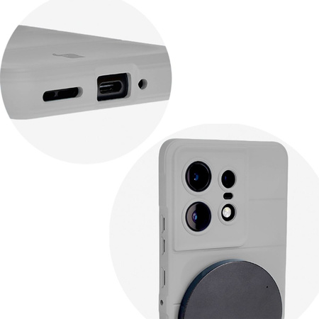 Pancerne etui Bizon Case Tur do Motorola Edge 50 Pro, jasnoszare