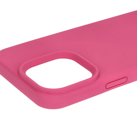 Silikonowe etui Bizon Soft Case do iPhone 16 Pro Max, fuksja