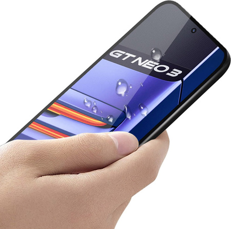Szkło hartowane Bizon Glass Edge - 2 sztuki + ochrona na obiektyw, Realme GT Neo 3