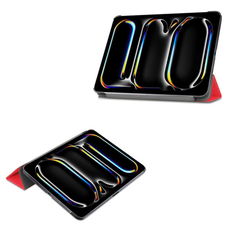 Etui Bizon Case Tab Croc do iPad Pro 11" 2025 / 2024, czerwone