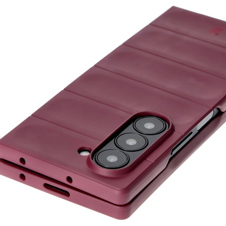 Pancerne etui Bizon Case Tur do Galaxy Z Fold6, burgundowe
