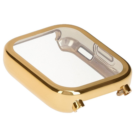 Etui z osłoną ekranu Bizon Case Watch Felipe do Xiaomi Redmi Watch 5 Active, złote