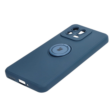 Etui Bizon Case Silicone Ring Sq do Xiaomi 13, granatowe