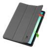 Etui z klapką Bizon Case Tab Lizard do Galaxy Tab A11 Plus / A9 Plus, szare