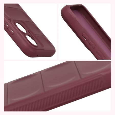Pancerne etui Bizon Case Tur do Xiaomi POCO F7, burgundowe