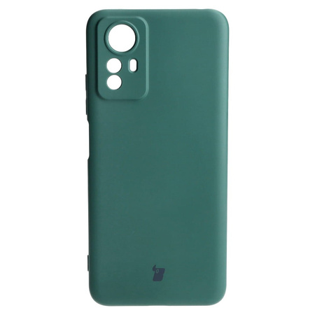 Etui Bizon Case Silicone do Xiaomi Redmi Note 12S, ciemnozielone