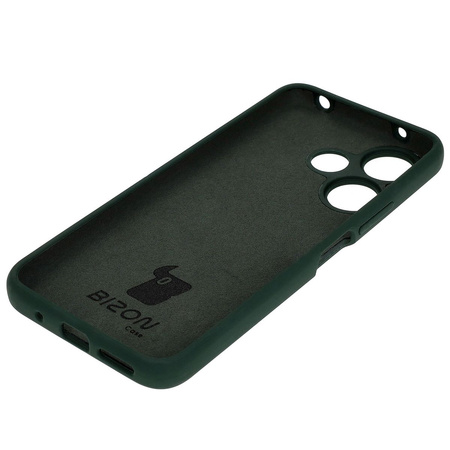 Silikonowe etui Bizon Soft Case do Xiaomi Redmi 13 4G, ciemnozielone