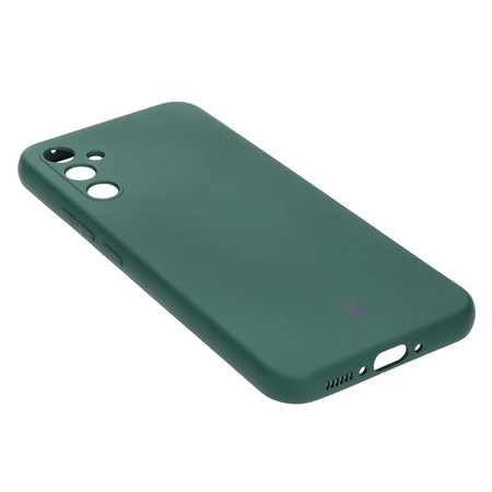 Etui Bizon Case Silicone do Samsung Galaxy A34 5G, ciemnozielone