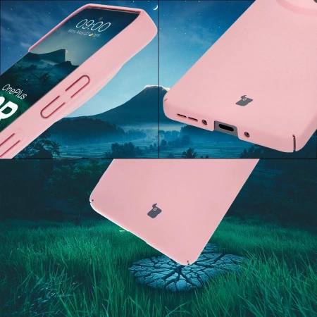 Etui Bizon Case Łupka do OnePlus 13R, różowe