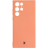 Etui Bizon Case Silicone do Galaxy S22 Ultra, pomarańczowe