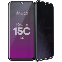 Prywatyzujące szkło hybrydowe Bizon Glass Mule Shadow do Xiaomi Redmi 15C 5G, matowe