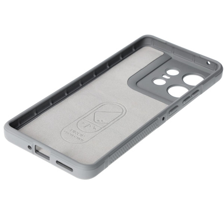 Pancerne etui Bizon Case Tur do Motorola Edge 50 Pro, jasnoszare