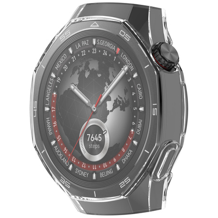 Etui Bizon Case Watch Felipe do Huawei Watch GT 5 Pro 46 mm, przeźroczyste