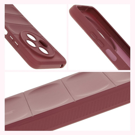Pancerne etui Bizon Case Tur do Xiaomi Redmi 14C 4G / POCO C75, burgundowe
