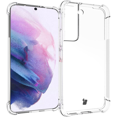 Etui + 2x szkło + obiektyw Bizon Case Clear Pack do Galaxy S22, przezroczyste