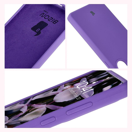 Silikonowe etui Bizon Soft Case do Galaxy S25 Ultra, fioletowe