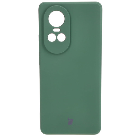 Etui Bizon Case Silicone Sq do Oppo Reno 10 5G, ciemnozielone